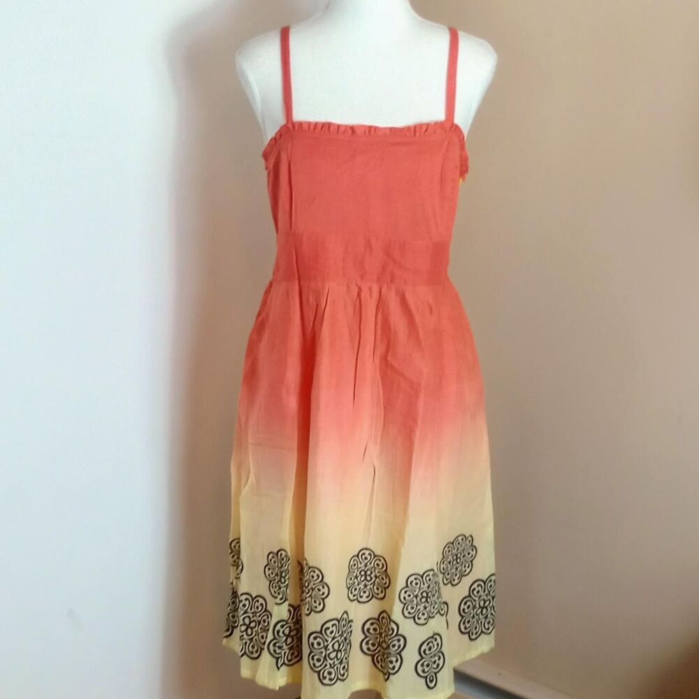 NWT Orange, Yellow Women's Sundress